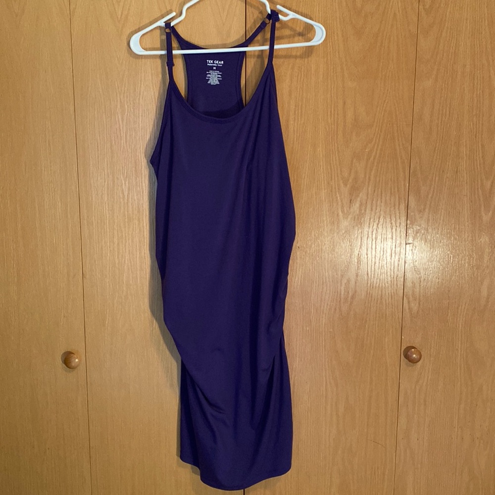 Womens Medium Purple Tek Gear Maternity Dress